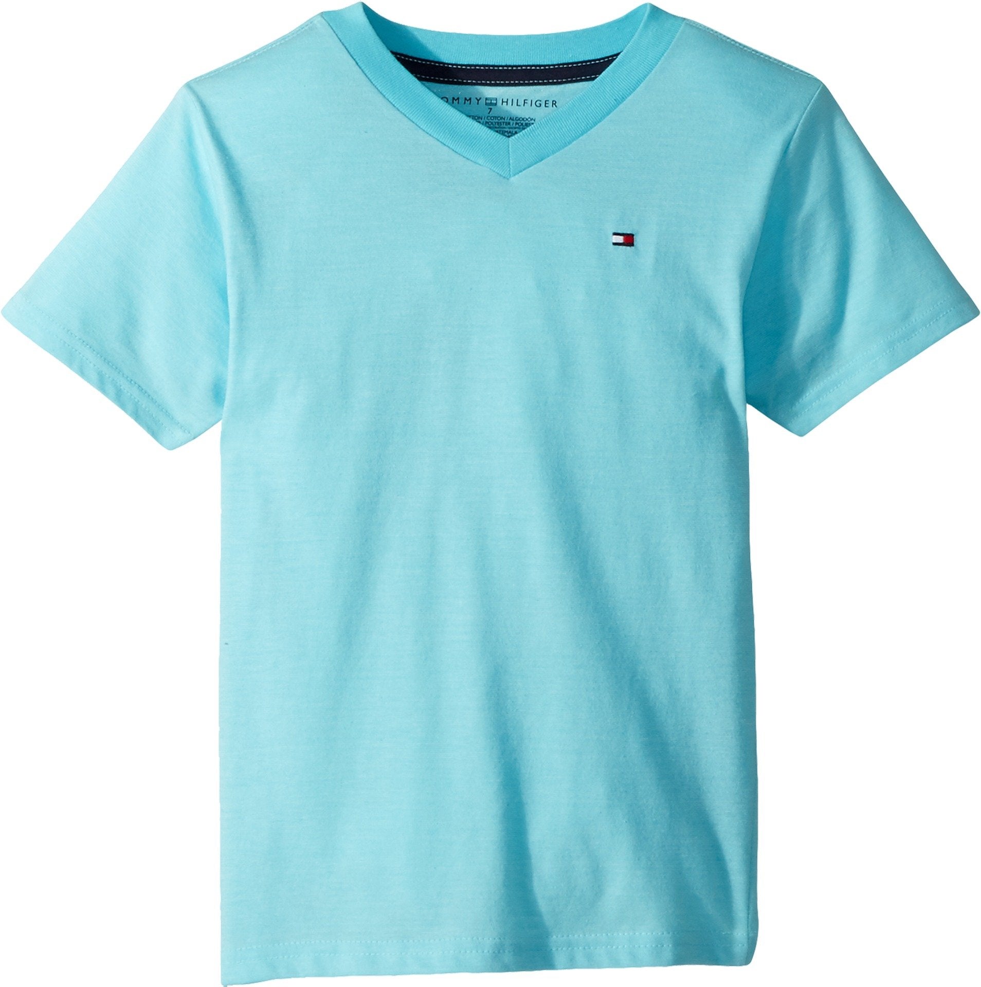 Tommy Hilfiger Boy's Short Sleeve Striped V-neck T-shirt