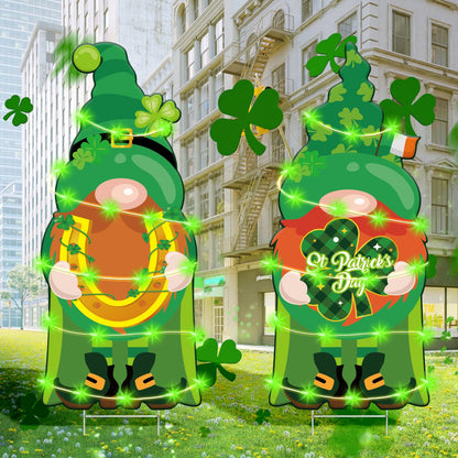 2Pcs 4.0FT Black Cat Halloween Decorations Outdoor- Plastic Yard Signs With Stakes, Spooky Pumpkin Outdoor Decor, Scary Silhouette With Glow in Dark Eyes for Yard, Lawn, Garden