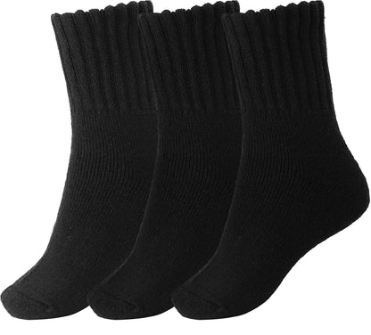 BomKinta Boot Socks for Women Winter Solid Thick Warm Socks Cozy Crew Socks Christmas Gift
