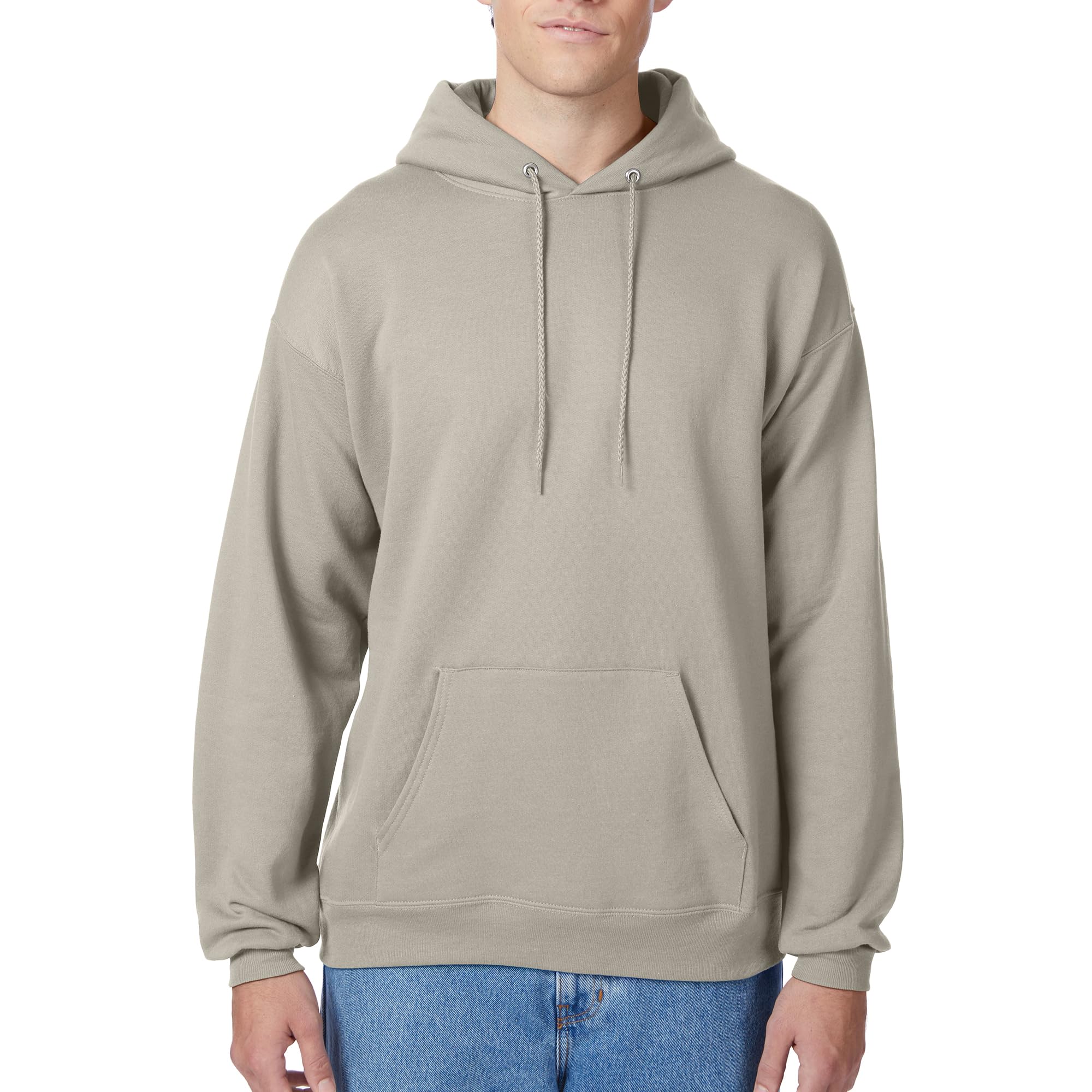 Hanes EcoSmart Hoodie, Midweight Fleece, Pullover Hooded Sweatshirt for Men