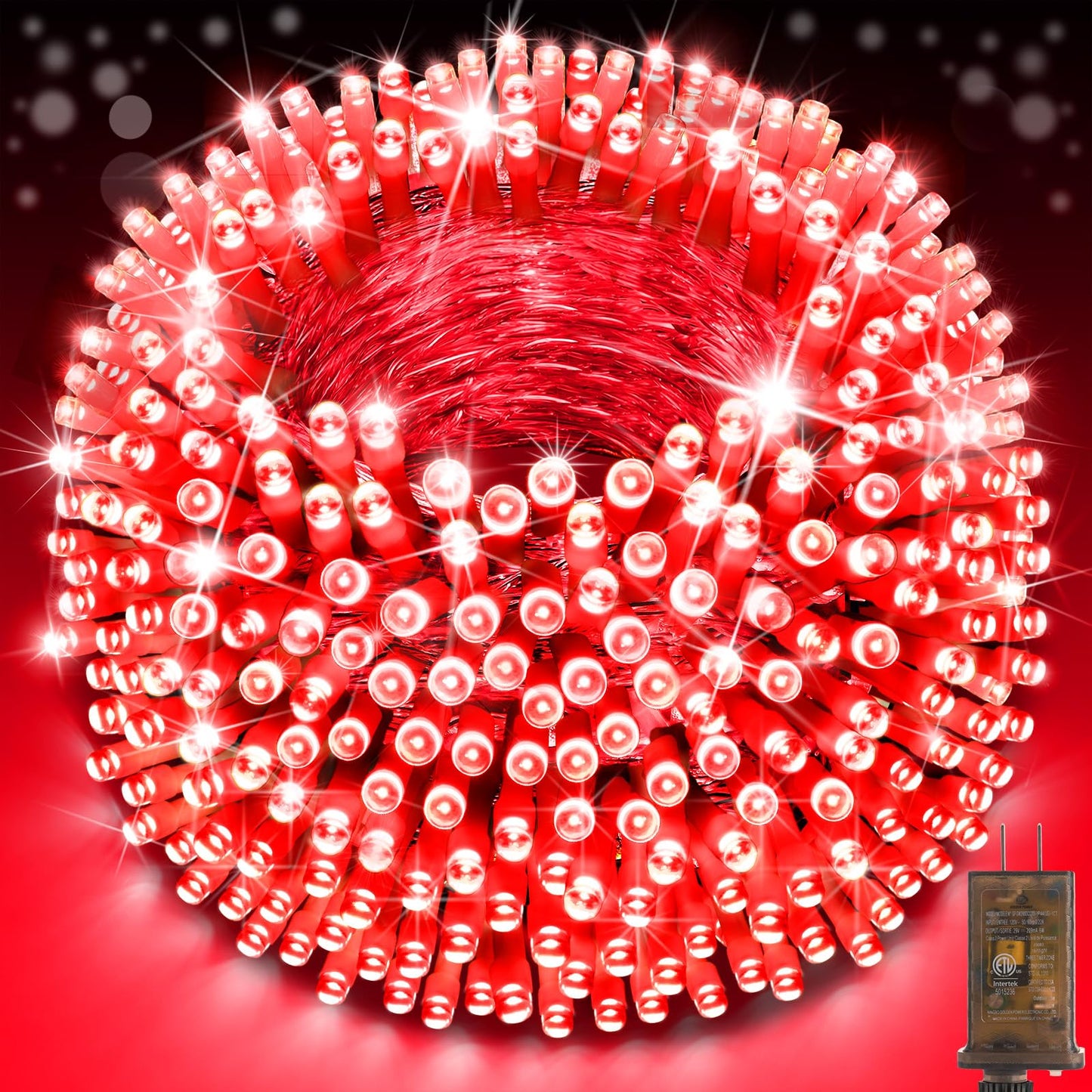 SAUIRS 403FT 1000 LED Christmas Lights Outdoor String Lights with 8 Modes Timer Waterproof Fairy Light Plug in for Outside Indoor Party Xmas Palm Tree Yard Wedding Decorations(Warm White)