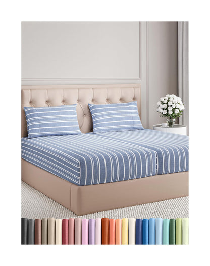 Queen Size 4 Piece Sheet Set - Comfy Breathable & Cooling Bed Sheets Set - Hotel Luxury Bedding for Women, Men, Kids, Teens, Boys & Girls - Deep Pockets, Ultra-Soft, Wrinkle Free - Oeko-Tex - Black