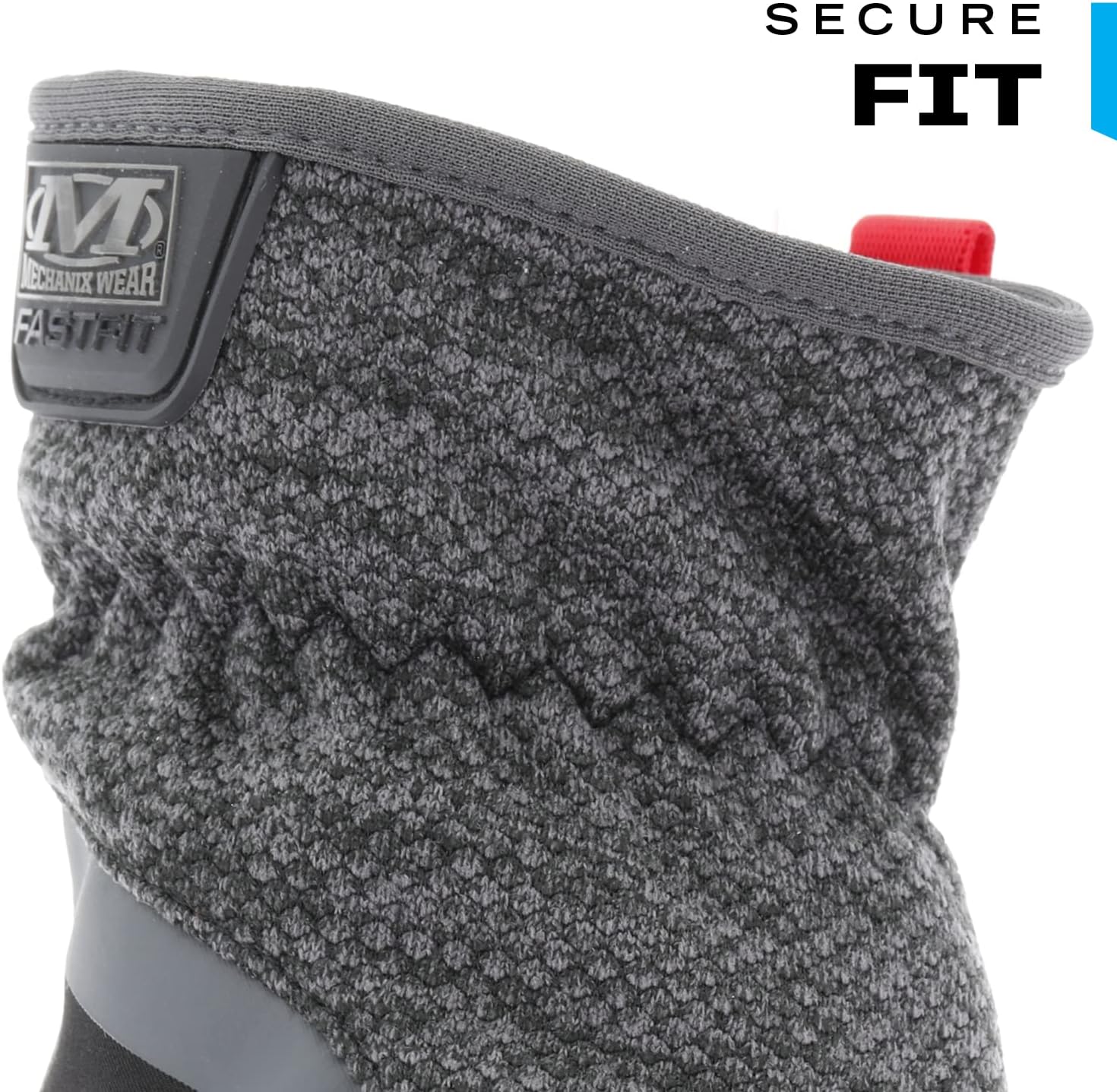 Mechanix Wear: ColdWork FastFit Winter Work Gloves with Elastic Cuff, Wind and Water Resistant, Fleece Insulated, Touch Capable Winter Gloves, For Mild Cold Weather (Black/Gray, Large)