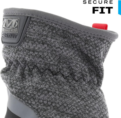Mechanix Wear: ColdWork FastFit Winter Work Gloves with Elastic Cuff, Wind and Water Resistant, Fleece Insulated, Touch Capable Winter Gloves, For Mild Cold Weather (Black/Gray, Large)