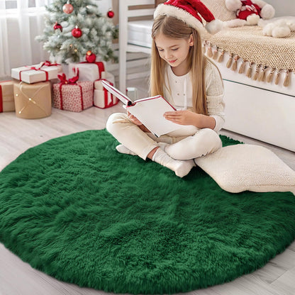 OLANLY Area Rugs for Living Room Bedroom, Machine Washable 4x5.9 ft Soft Fluffy Shaggy Bedside Rug, Indoor Floor Carpet for Kids Girls and Boys, Dorms, Nursery Rooms, Home Decor Aesthetic, Grey