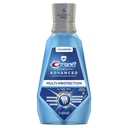 Crest Pro-Health Advanced Mouthwash, Alcohol Free, Extra Whitening, Energizing Mint Flavor, 946 mL (32 fl oz)