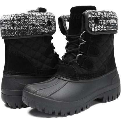 STQ Womens Winter Duck Boots Waterproof Cold Weather Snow Boots