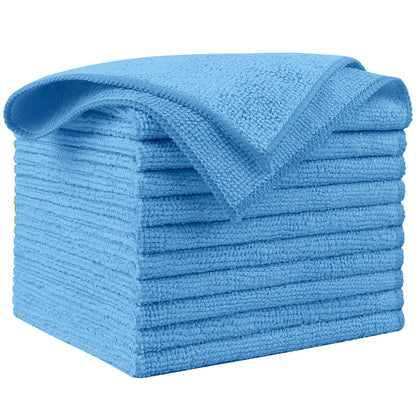 AIDEA Microfiber Cleaning Cloth, 50PK, Microfiber Towels for Cars, Premium Wash Cloths, Dusting Cloth Cleaning Rags, Absorbent Towels for SUVs, House, Kitchen, Window, Cleaning Supplies12×12"