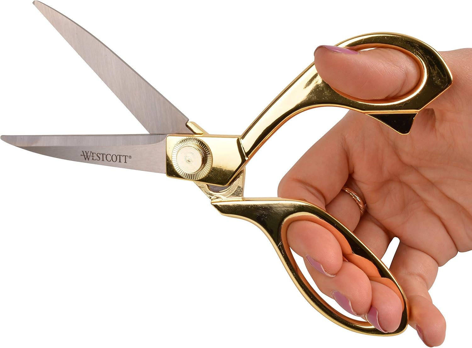 Westcott 17196 8-Inch Stainless Steel Gold Scissors For Office and Home