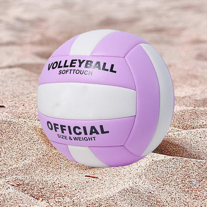 ABAJI Volleyball Official Ball Thicker PU Waterproof Anti-Explosion 15+ Years Kids Girls Boys Indoor Training Game Outdoor Sand Beach Pool Play Pump Needle