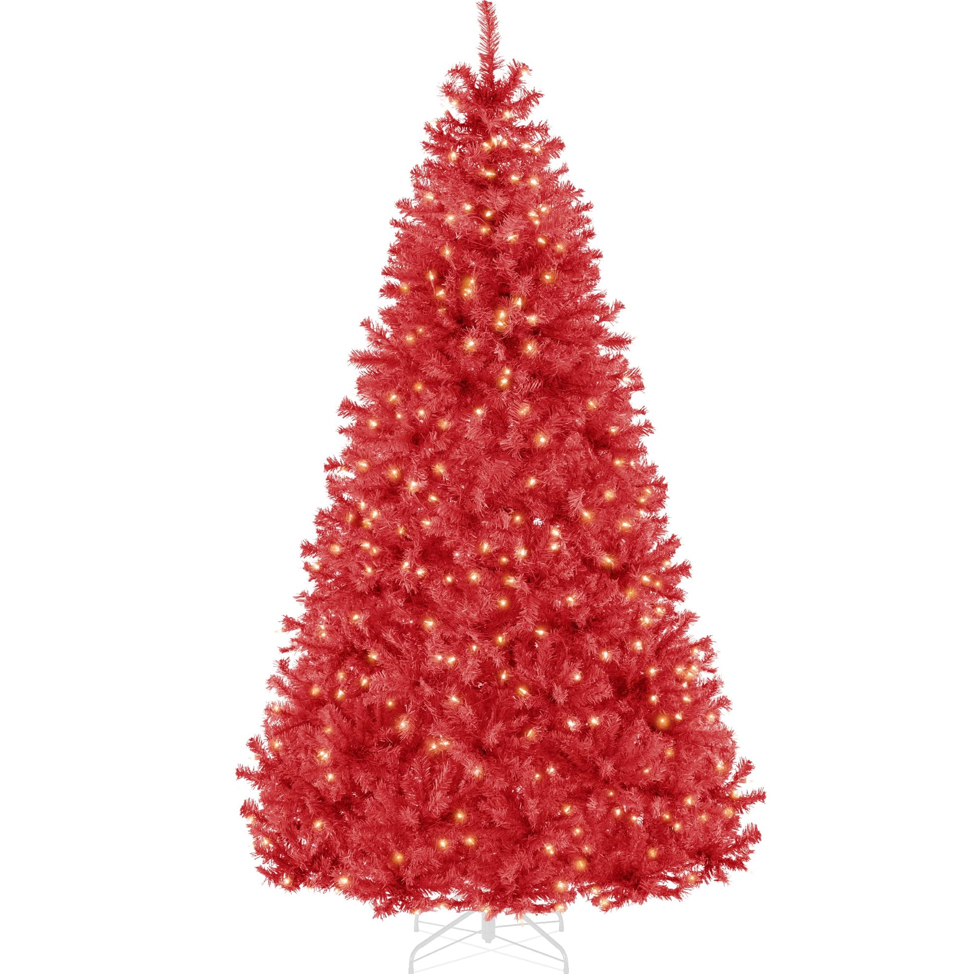 Best Choice Products 6ft Pre-Lit Baby Blue Christmas Tree, Full Artificial Holiday Decoration w/ 947 Branch Tips, 250 Lights, Foldable Base