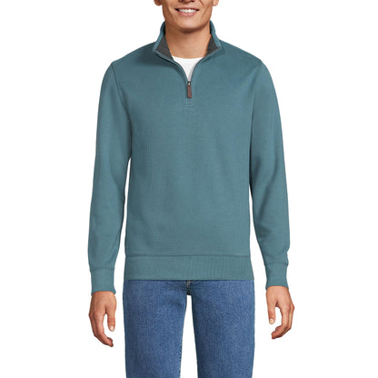 Lands' End Bedford Rib Quarter Zip Sweater