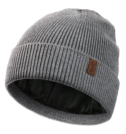Wmcaps Winter Beanie for Men Women, Fleece Lined Beanie Soft Warm Knit Hat Ski Stocking Cuffed Cap
