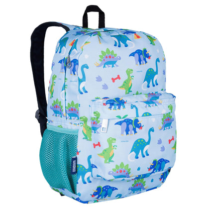 Wildkin 16-inch Kids Backpack – Durable, Padded & Spacious School Bag for Boys & Girls - Blue Stripes