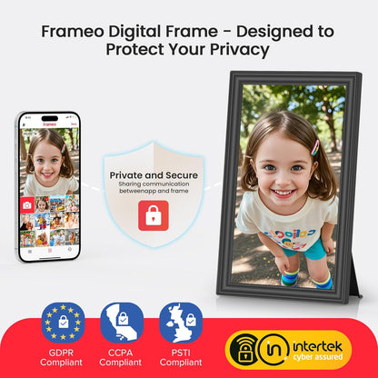 64GB 15.6" Frameo Digital Picture Frame WiFi, Large Electronic Photo Frames 1920 x 1080 IPS FHD Touch Screen, Send Photos from Your Phone from Anywhere, Best Gifts for Parents and Grandparents