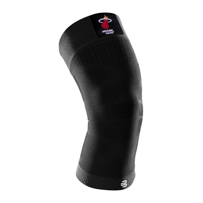 Bauerfeind Sports Compression Knee Support NBA Los Angeles Lakers - Lightweight Design with Gripping Zones for Basketball Knee Pain Relief & Performance (Lakers, S)