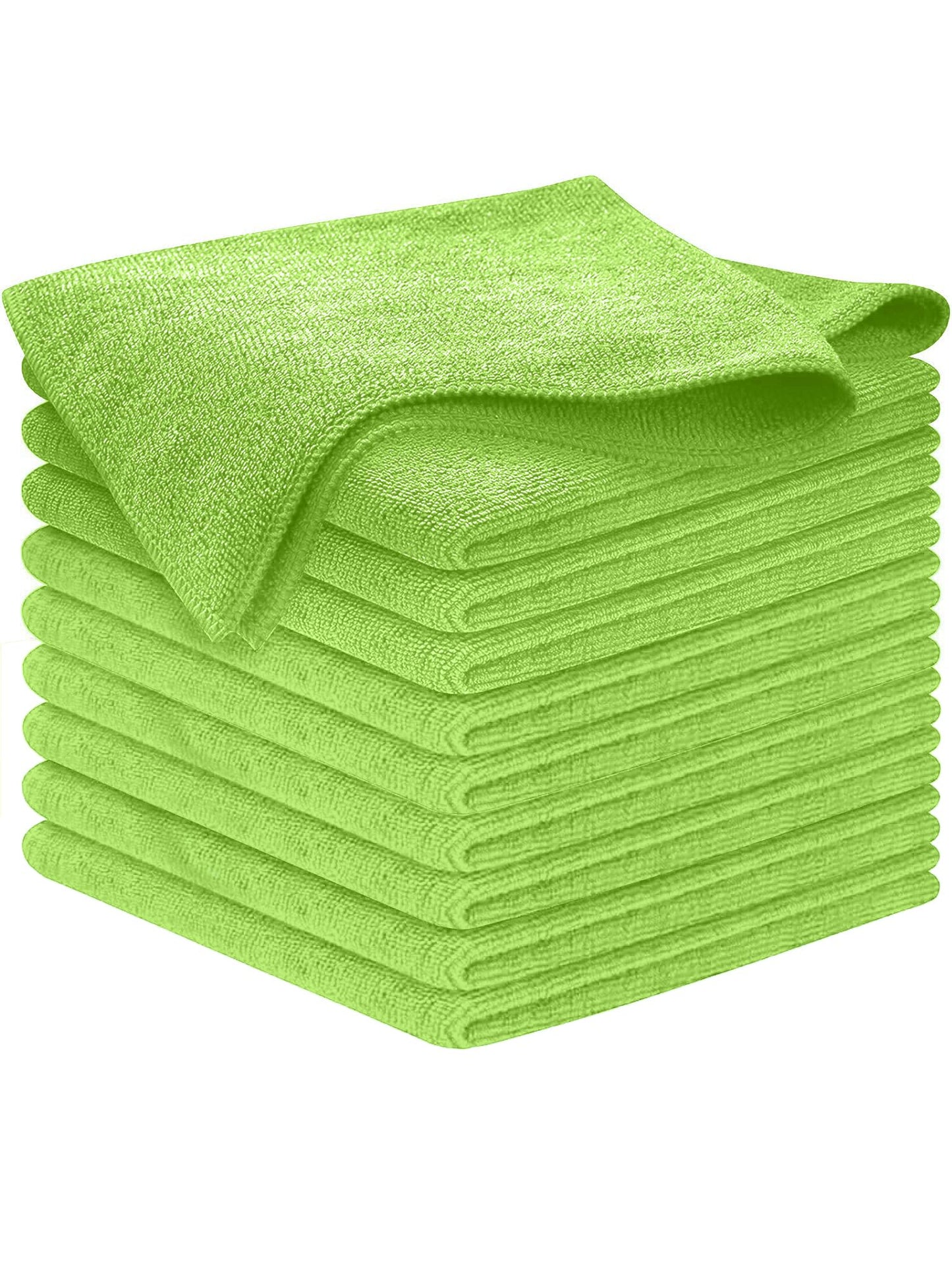 USANOOKS Microfiber Cleaning Cloth Grey - 12 Pcs (12.5"x12.5") - High Performance - 1200 Washes, Ultra Absorbent Microfiber Towel Weave Grime & Liquid for Streak-Free Mirror Shine - Car Washing Cloth