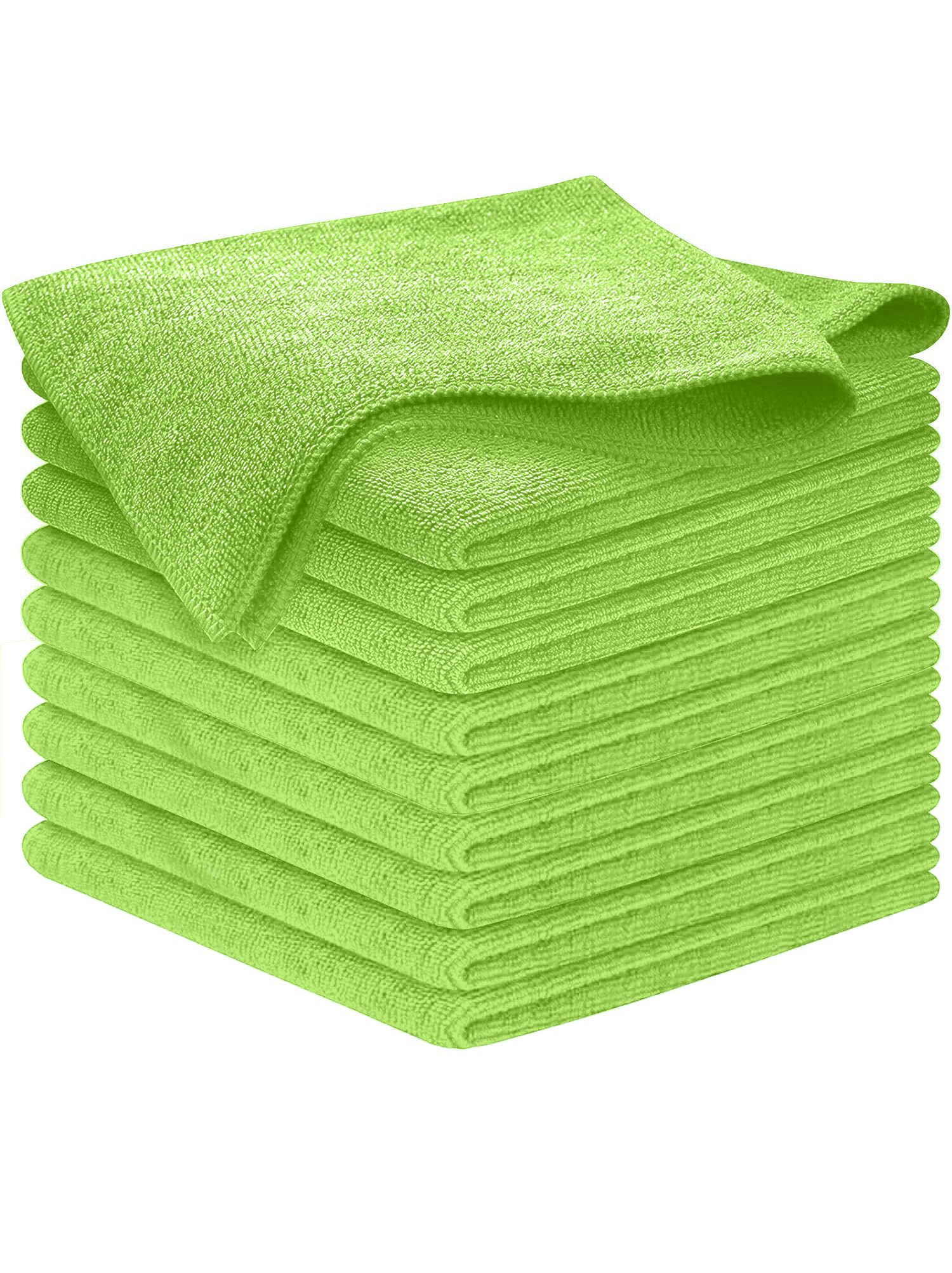 USANOOKS Microfiber Cleaning Cloth Grey - 12 Pcs (12.5"x12.5") - High Performance - 1200 Washes, Ultra Absorbent Microfiber Towel Weave Grime & Liquid for Streak-Free Mirror Shine - Car Washing Cloth