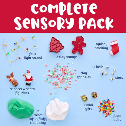 Creativity for Kids Sensory Pack: Christmas - Christmas Activities for Kids, Toddler Stocking Stuffers & Sensory Bin Filler, Travel Toys for Toddlers (Ages 3+)