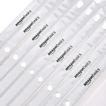 Amazon Basics Sheet Protectors for 3 Ring Binder, Heavyweight, Polypropylene, 8.5 x 11 Inch, 100-Pack, Clear