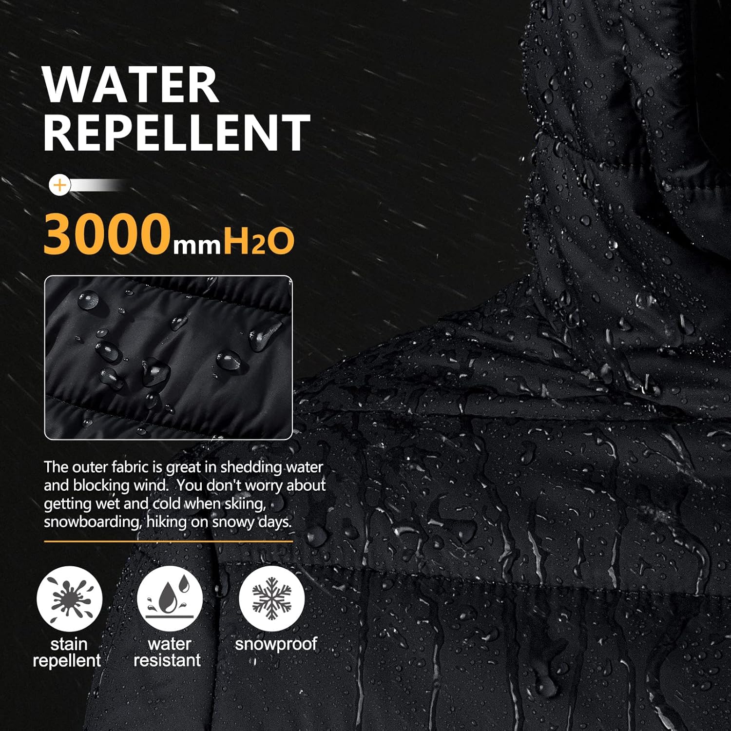 Outdoor Ventures Women's Packable Lightweight Full-Zip Puffer Jacket with Hood Quilted Winter Coat