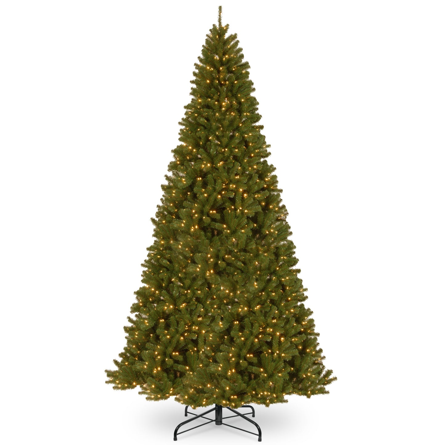 National Tree Company 4.5 ft Pre-Lit North Valley Spruce Artificial Christmas Tree, 200 Clear Lights, 398 Tips, Includes Stand, Green