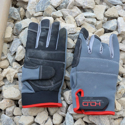 HANDLANDY Work Gloves for Men & Women, Utility Mechanic Working Gloves Touch Screen, Flexible Yard Work Gloves