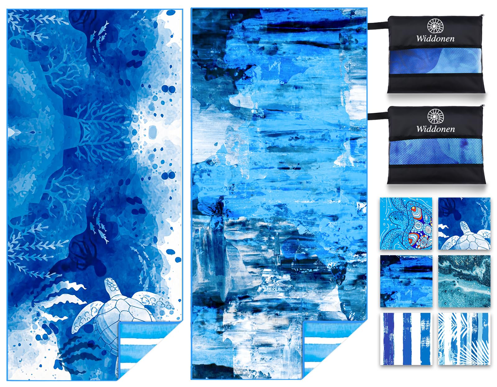 Microfiber Lightweight Beach Towel Sand Free Quick Dry Absorbent Thin Compact Towels for Swimming Pool Camping Beach Accessories Large Easy Pack Travel Things for Vacation Essentials Gift Adult