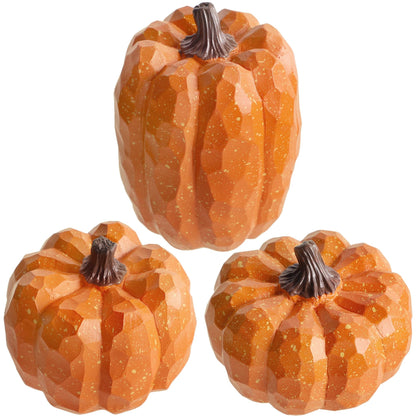 winemana 12 Pack Silver Pumpkin Fall Decor, Foam Glitter Pumpkins for Decorating Mini Artificial Craft Pumpkins for Thanksgiving Table Party Harvest Decorations