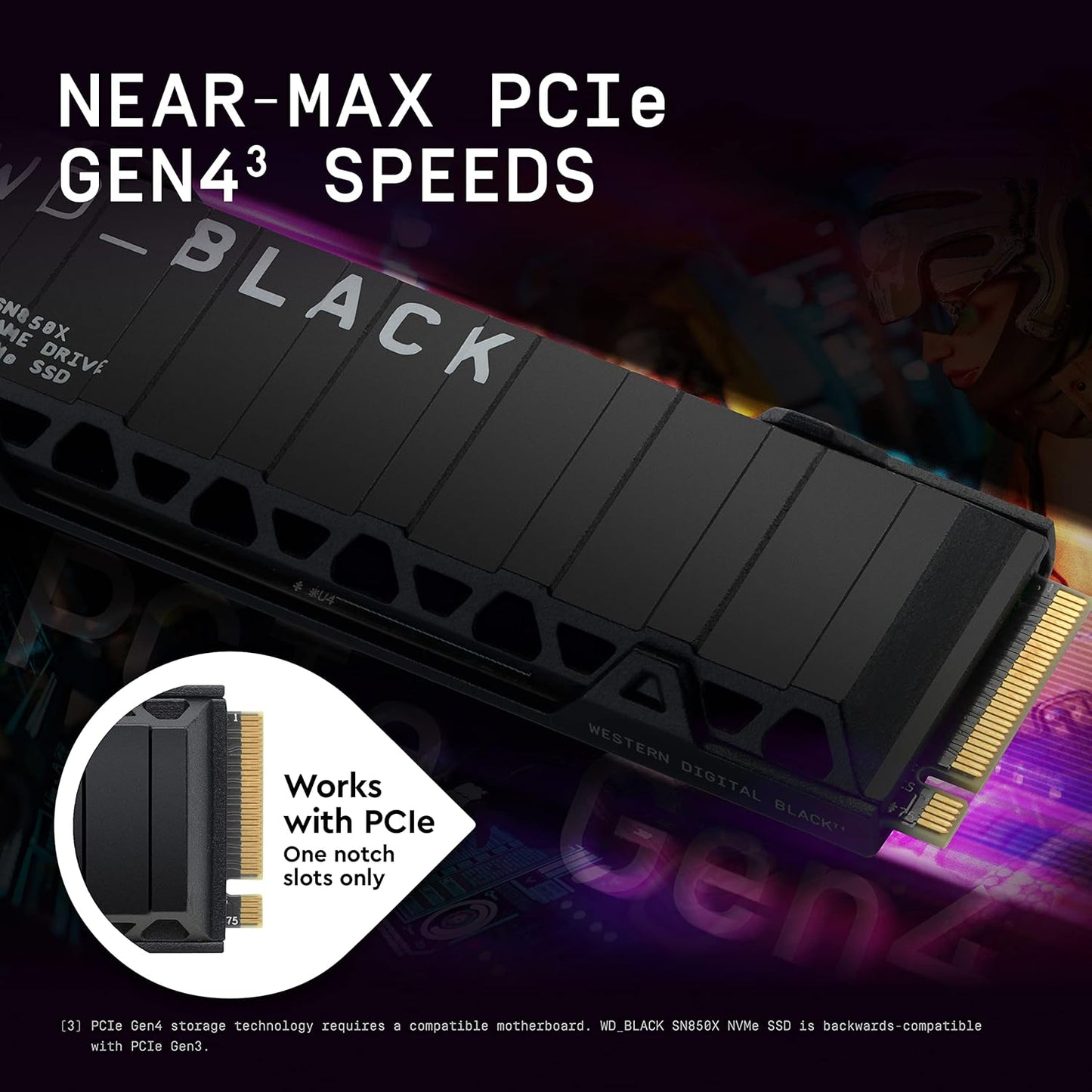 WD_BLACK 2TB SN850X NVMe SSD Internal Solid State Drive with Heatsink - Works with Playstation 5, Gen4 PCIe, M.2 2280, Up to 7,300 MB/s - WDS200T2XHE