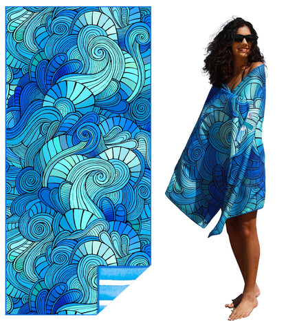 Microfiber Lightweight Beach Towel Sand Free Quick Dry Absorbent Thin Compact Towels for Swimming Pool Camping Beach Accessories Large Easy Pack Travel Things for Vacation Essentials Gift Adult