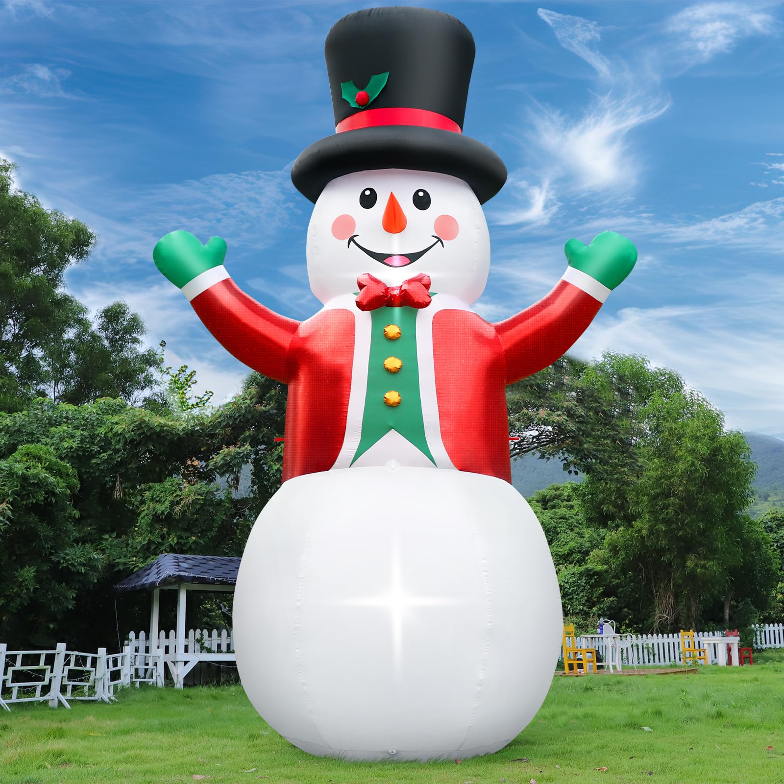 6FT Christmas Inflatable Polar Bear with Penguins Outdoor Decorations, Blow up 2 Penguins Fishing on Big Polar Bear with Bright LED Lights for Xmas Decor Outside Indoor Yard Garden Lawn Holiday Party