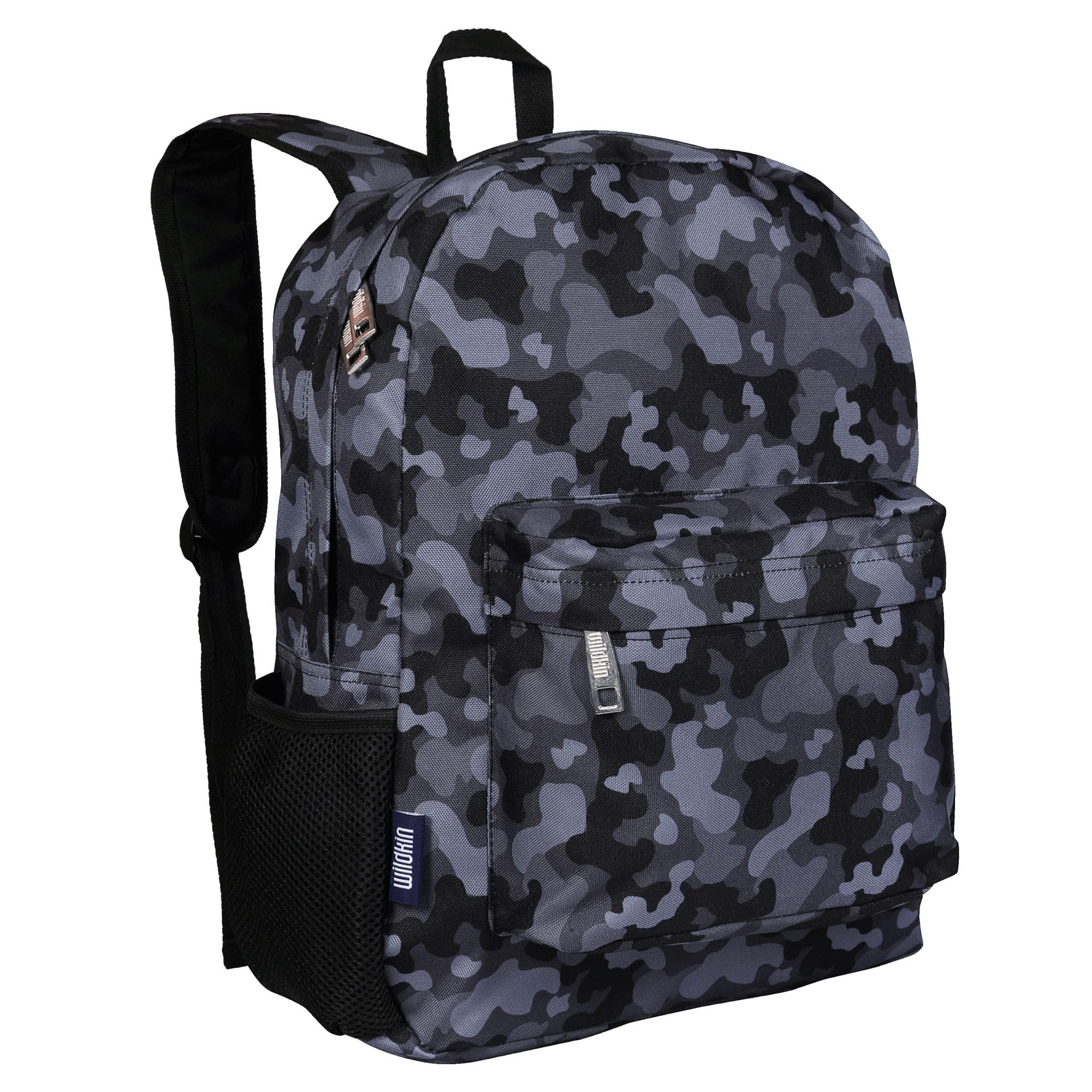 Wildkin 16-inch Kids Backpack – Durable, Padded & Spacious School Bag for Boys & Girls - Blue Stripes
