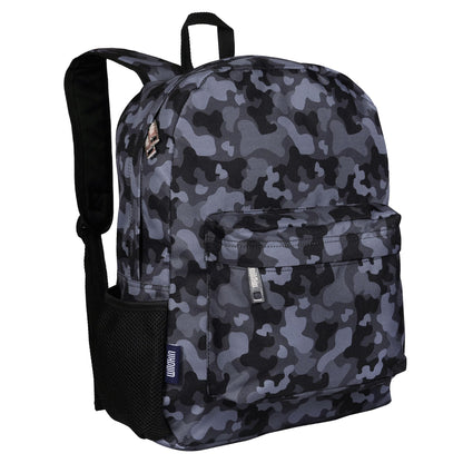 Wildkin 16-inch Kids Backpack – Durable, Padded & Spacious School Bag for Boys & Girls - Blue Stripes