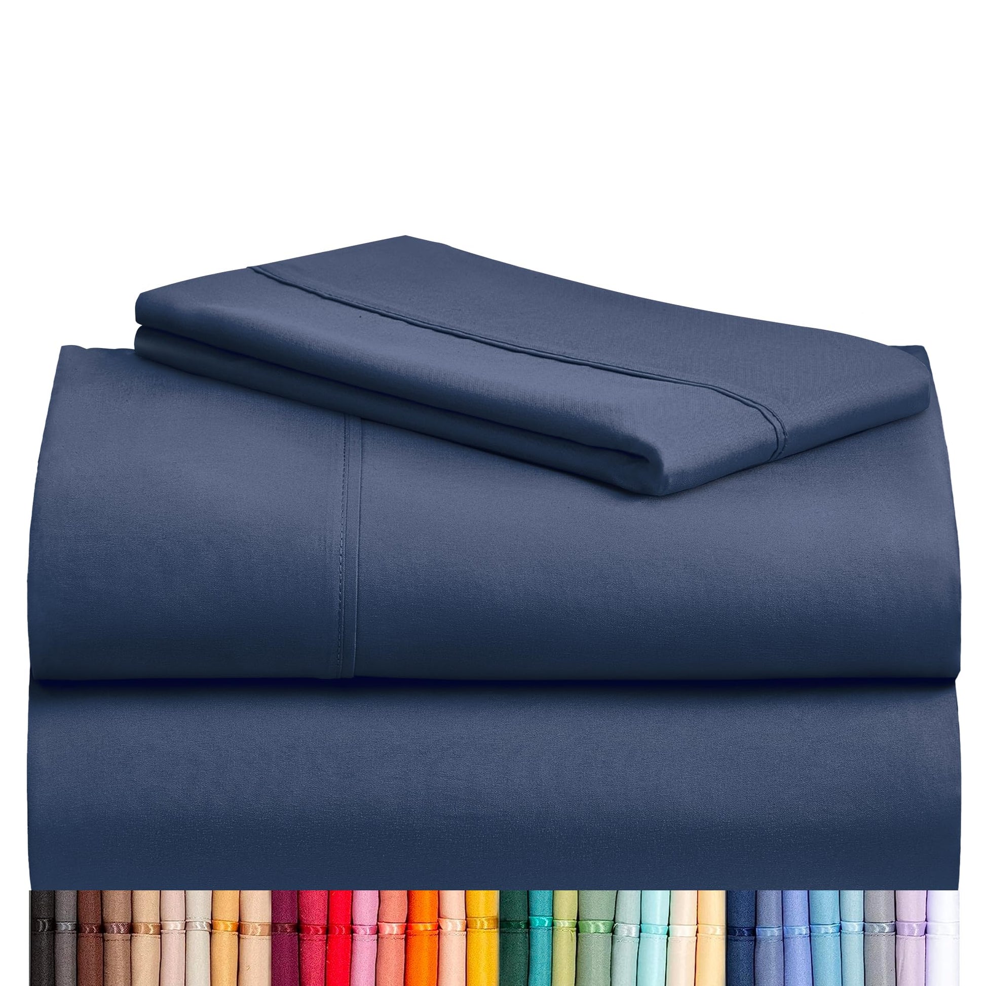 LuxClub 4 PC Queen Sheet Set, Breathable Luxury Bed Sheets, Deep Pockets Wrinkle Free Cooling Sheets Machine Washable Hotel Bedding Silky Soft - Teal Queen