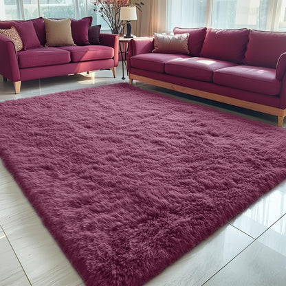 OLANLY Area Rugs for Living Room Bedroom, Machine Washable 4x5.9 ft Soft Fluffy Shaggy Bedside Rug, Indoor Floor Carpet for Kids Girls and Boys, Dorms, Nursery Rooms, Home Decor Aesthetic, Grey