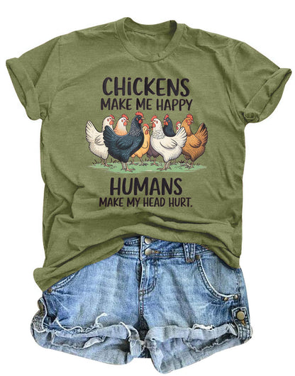 Christmas Chicken Shirt Women: Chicken Mom Tshirt Chicken Lover Cute Animal Graphic Tee Country Farm Holiday Tops
