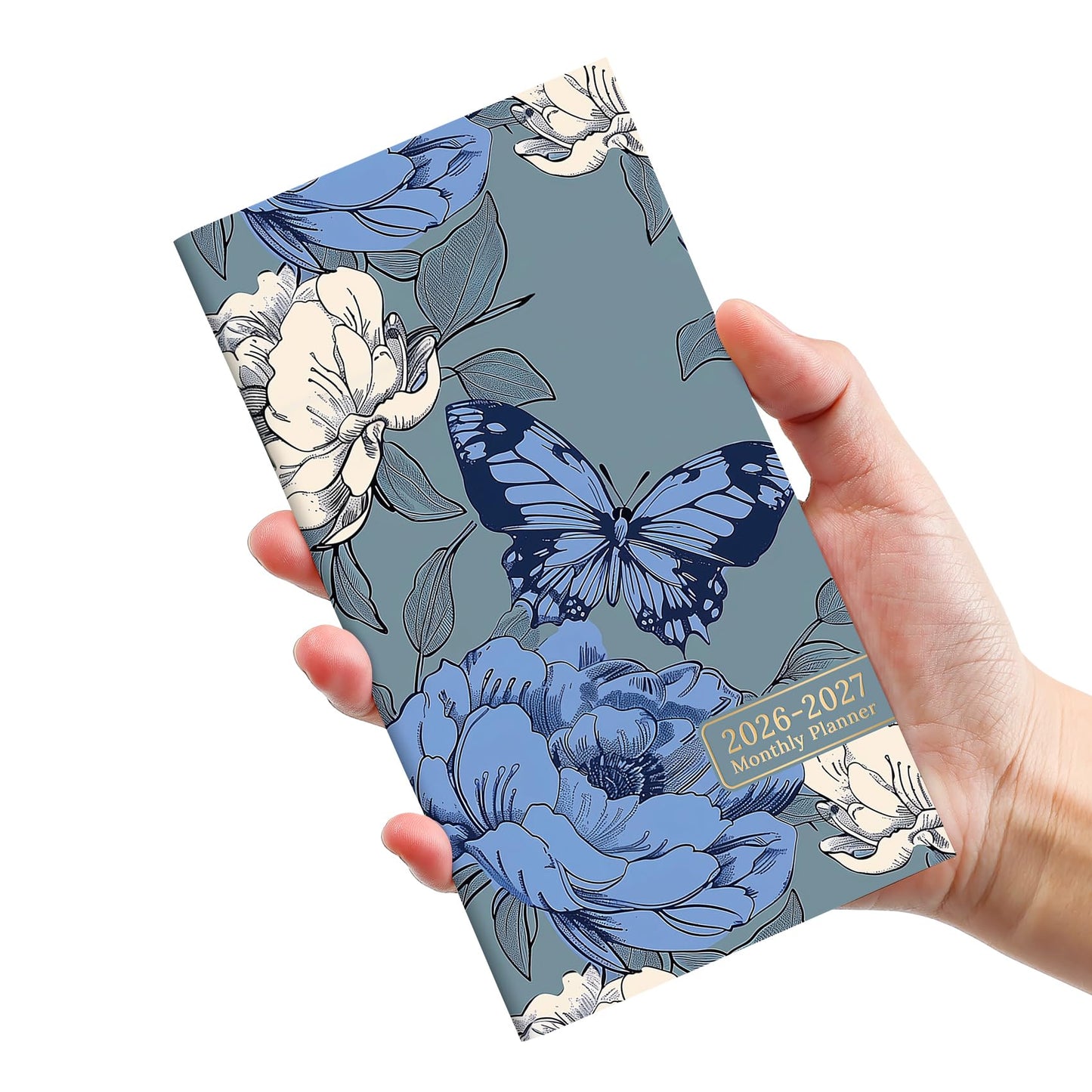Pocket Calendar 2026-2027 for Purse, Two Year Monthly Planner Pocket Size, Jan 2026 to Dec 2027 Monthly Planner Small Size (6.5" x 3.5") - Wildflowers