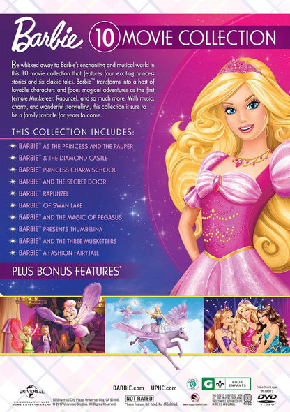 Barbie: 10-Movie Classic Princess Collection [DVD]