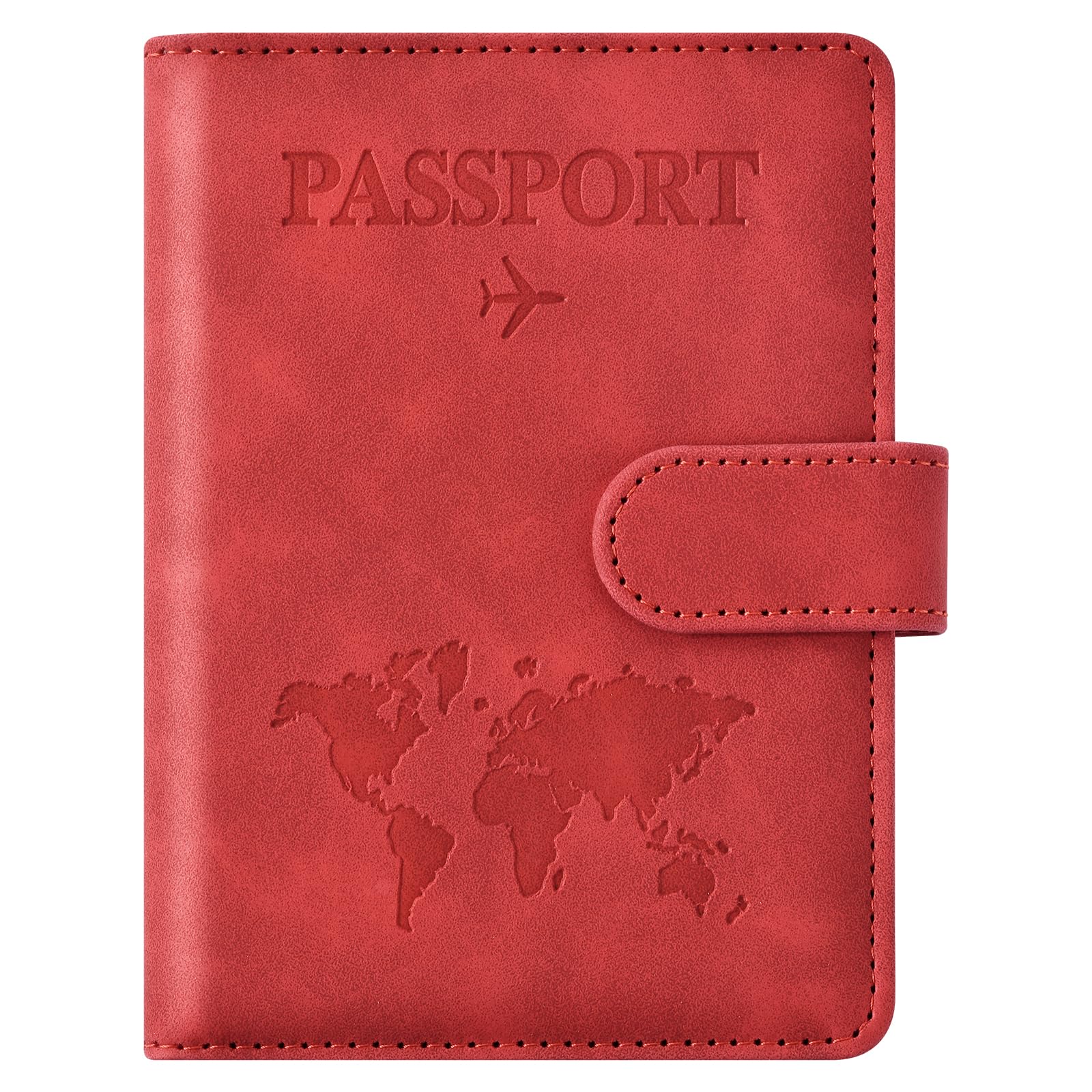 Eoehro Passport Holder for Travel Essentials, Passport Wallet Cover Case for Travel Must Haves Accessories,Passport Book Holders for Women and Men(brown)