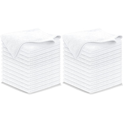 USANOOKS Microfiber Cleaning Cloth Grey - 12 Pcs (12.5"x12.5") - High Performance - 1200 Washes, Ultra Absorbent Microfiber Towel Weave Grime & Liquid for Streak-Free Mirror Shine - Car Washing Cloth