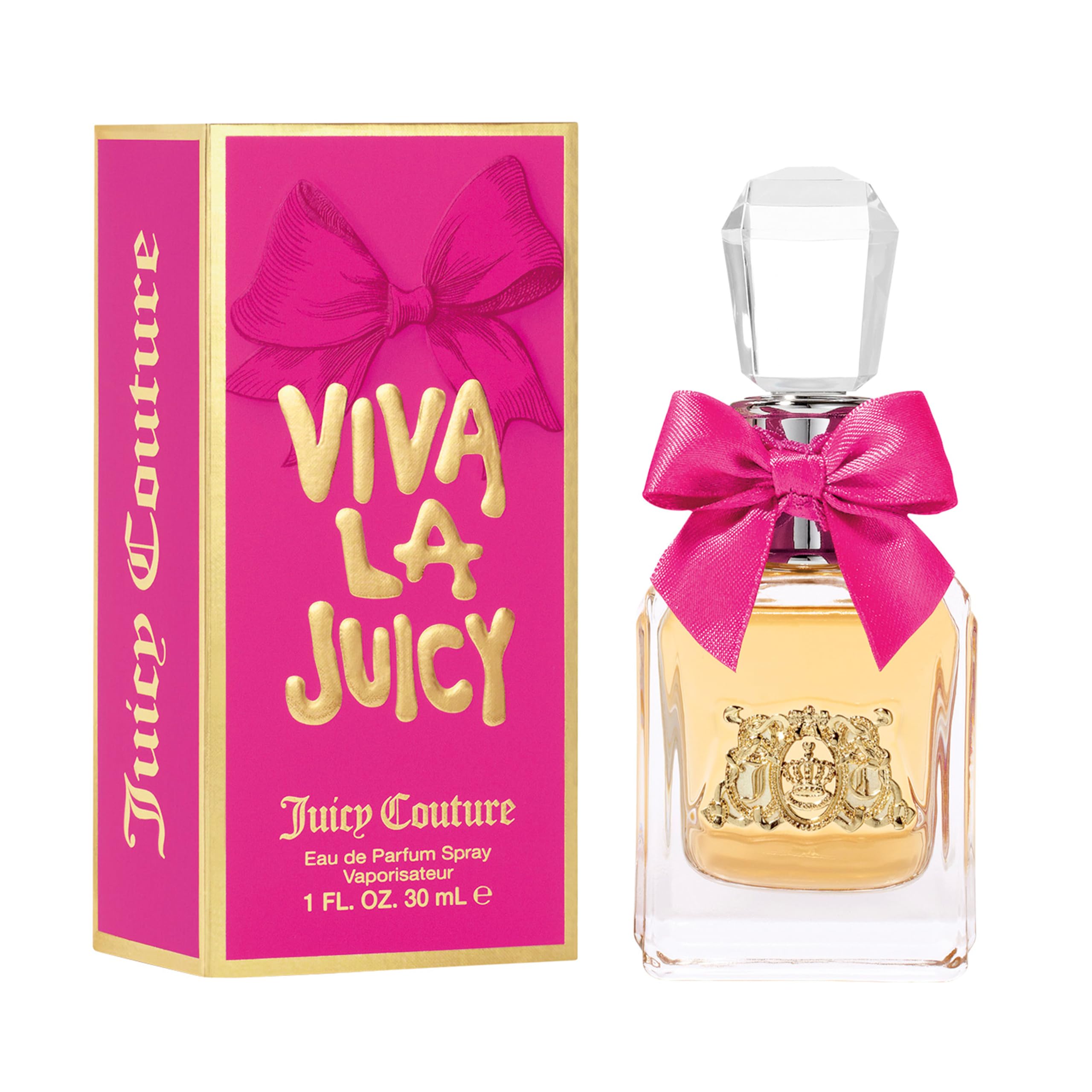 Juicy Couture Viva La Juicy Eau De Parfum, Women's Perfume with Notes of Mandarin, Gardenia & Caramel, Floral & Sweet, EDP Spray, 3.4 fl oz