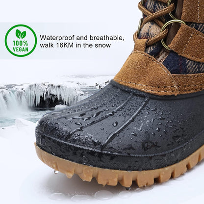 STQ Womens Winter Duck Boots Waterproof Cold Weather Snow Boots
