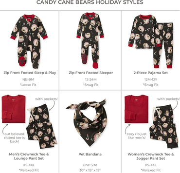 Burt's Bees Baby and Family Matching Holiday Organic Cotton Pajamas
