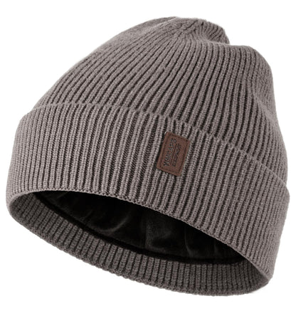 Wmcaps Winter Beanie for Men Women, Fleece Lined Beanie Soft Warm Knit Hat Ski Stocking Cuffed Cap