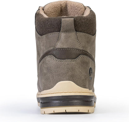 CC-Los Men's Winter Snow Boots with Sherpa Fleece Lining Waterproof Slip-Resistant Insulated Size 8-14