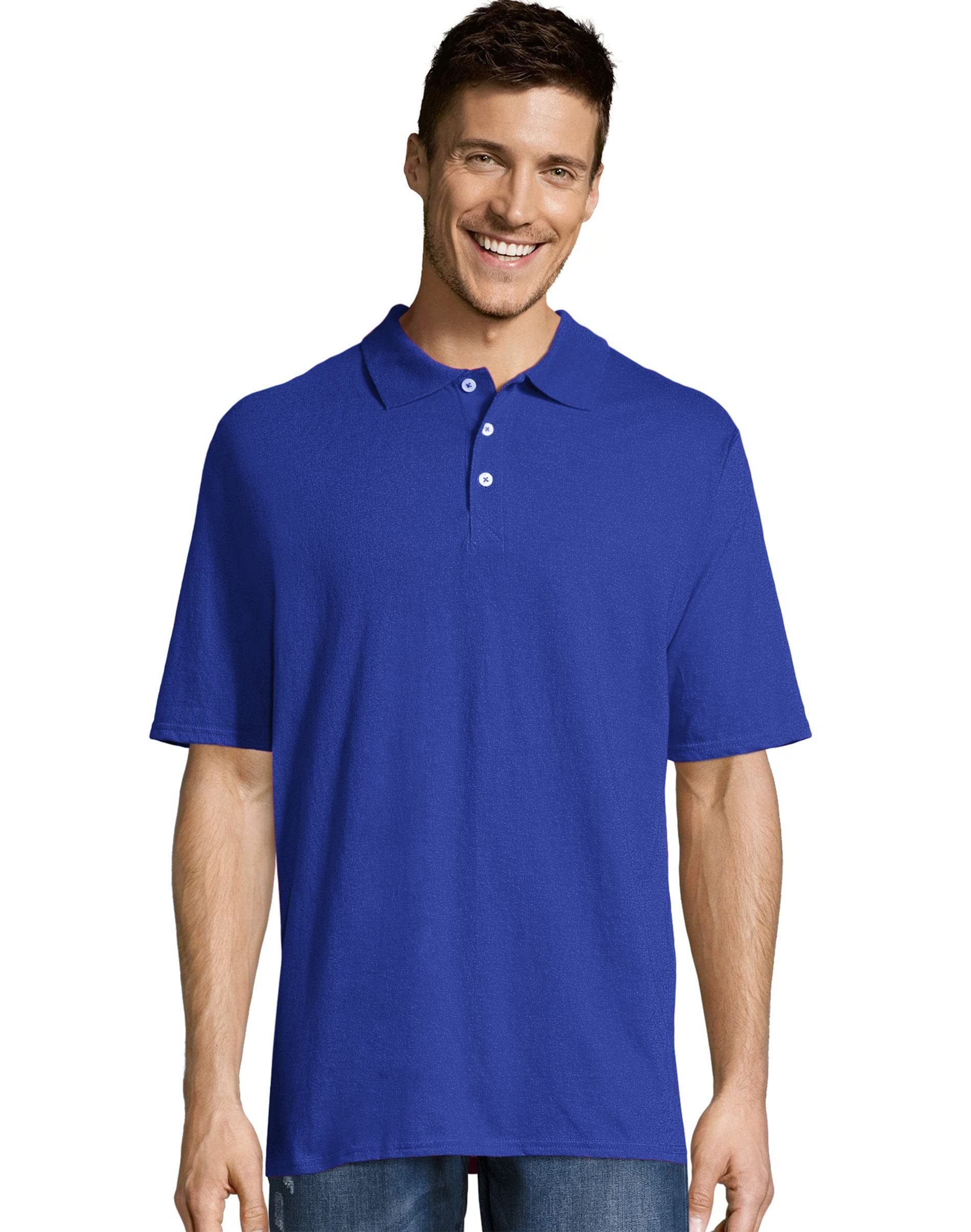 Hanes Men's Short Sleeve X-Temp Performance Polo
