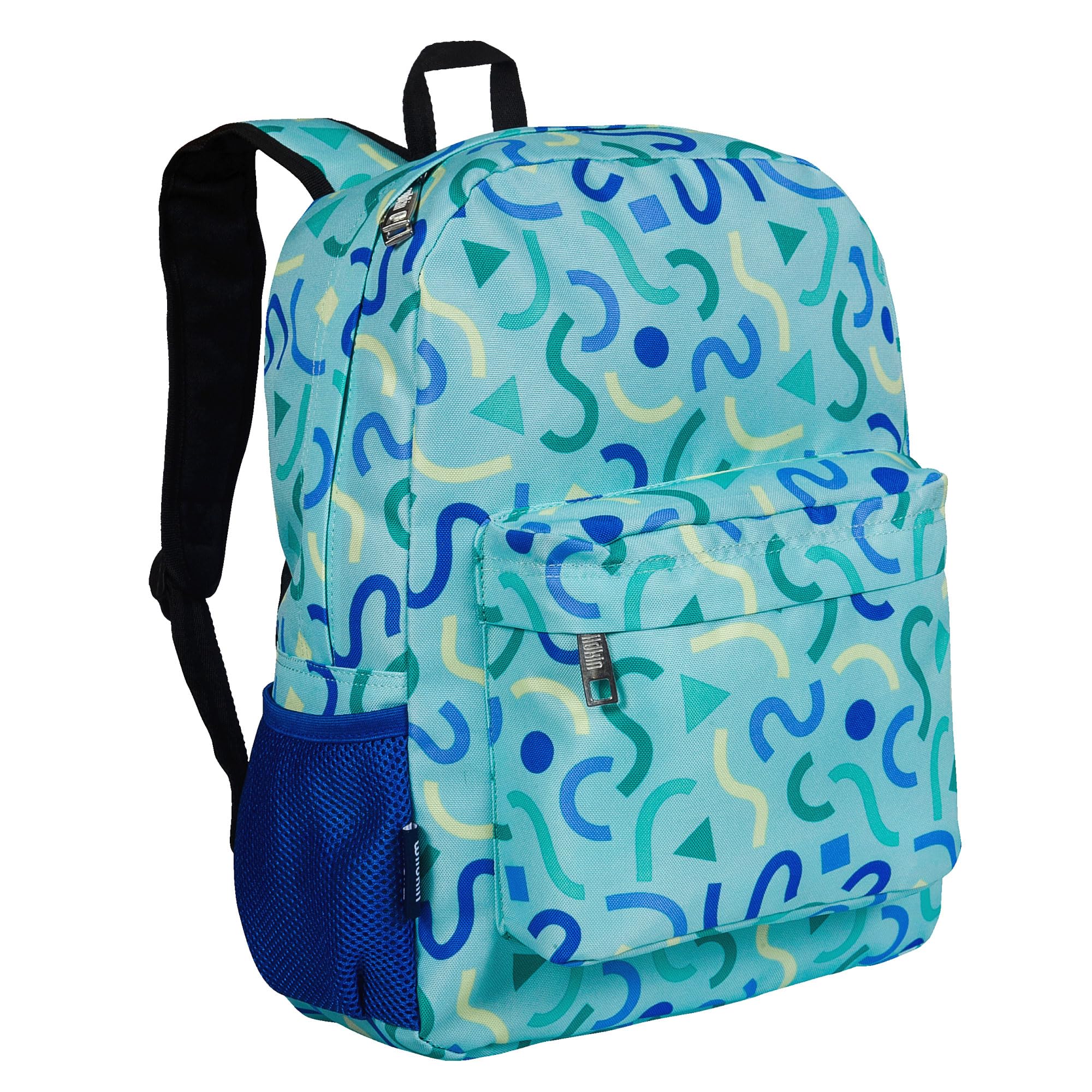 Wildkin 16-inch Kids Backpack – Durable, Padded & Spacious School Bag for Boys & Girls - Blue Stripes