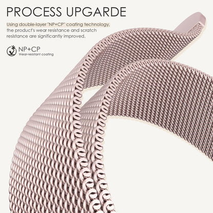 Original Milanese Loop Band Compatible with Apple Watch 38mm 40mm 41mm 42mm 44mm 45mm 46mm 49mm - Women & Men Magnetic Closure Adjustable Metal Strap for iWatch Series 11 10 9 8 7 6 5 4 SE2 3 Ultra2 3