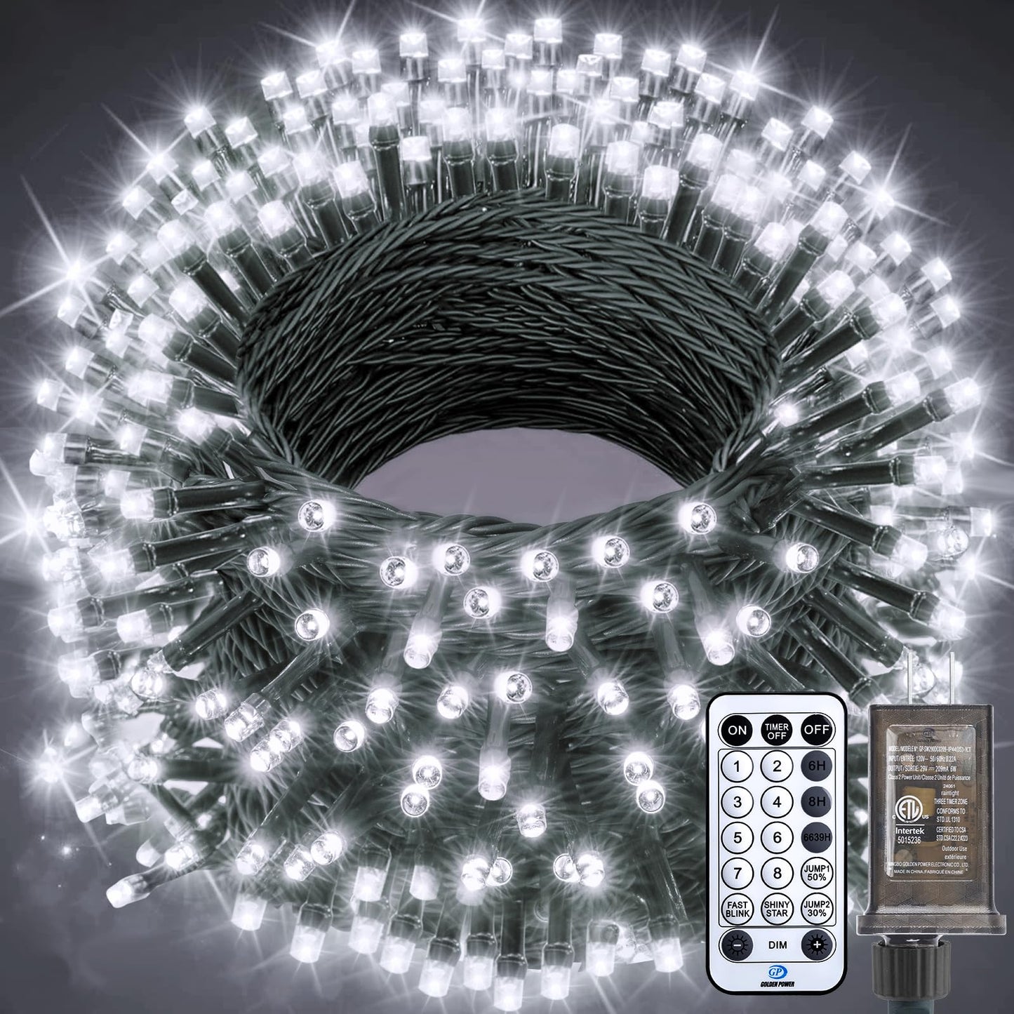 66FT 200 LED Christmas Tree Lights, Twinkle Fairy Lights String with 8 Flashing Modes String Lights for Indoor Bedroom Outdoor Christmas Trees Garland Wreath Holiday Decorations, Warm White